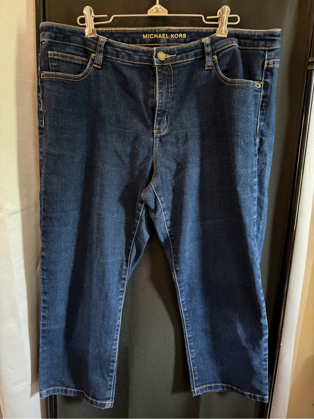 Michael Kors Dark Indigo Cropped Jeans